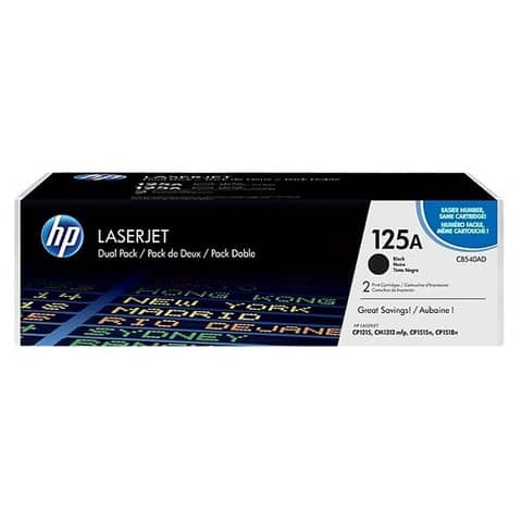 Toner 125A HP nero  Conf. 2 - CB540AD